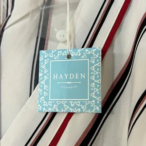 Hayden Multicolor Striped Romper thumbnail 2