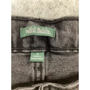 Wild Fable Womens High-Rise Tapered EasyRigid Distressed Jeans Black Size10 28L. thumbnail 3