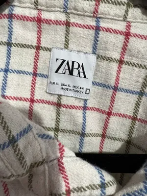 ZARA Plaid Country Cotton Long Sleeve Shirt thumbnail 4