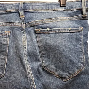 Free‎ People Mid Rise Raw Hem Flare Jeans Medium Wash Blue W28 61855-16515125 thumbnail 8