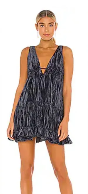 Free People Velvet Tunic Dress thumbnail 1