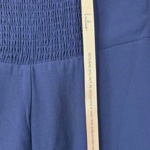 NEW Lulus Excellent Sensation Navy Strapless Ruffled Mermaid Maxi Dress Medium thumbnail 10