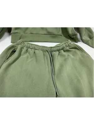 Unisex Adult Excellent Automet 2 Pc Sweat Suit Outfit XL Sage Green thumbnail 3