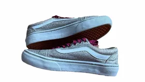 Vans Sparkly Low-Top Sneakers with Burgundy Laces thumbnail 5