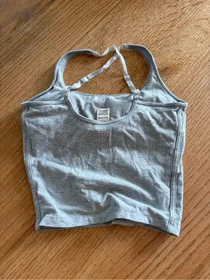 Gray Tank Top with Adjustable Straps thumbnail 2