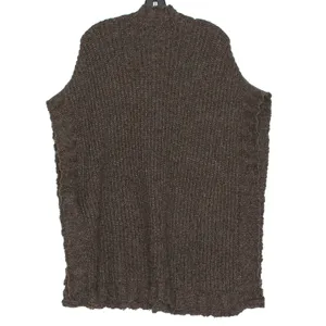 NWT Aerie Preppy Sweater Vest Oversized Chunky Brown L/XL Dark Academia Cozy thumbnail 2