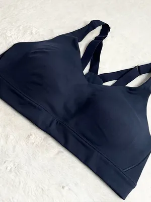 DSG Navy Blue Wireless Comfort Sports Bra Size Medium thumbnail 3