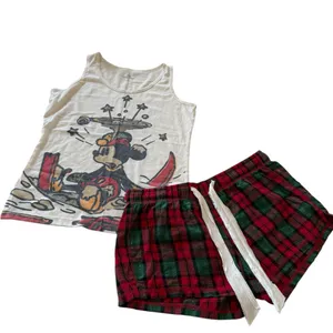 Disney Parks Mickey Mouse Women’s Pajama Set Holiday Mickey on Skis thumbnail 8