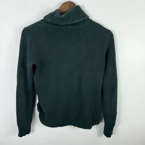 Ralph Lauren Cowl Neck Sweater Black Small Quiet‎ Luxury Minimalist Clean Girl thumbnail 4