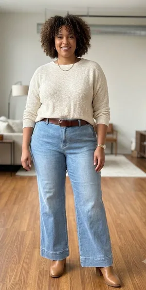 Judy Blue High Rise Wide Leg Light Wash Stretch Jeans Size 20W. thumbnail 1