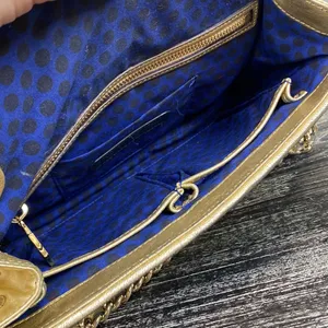 Rebecca Minkoff Gold Quilted Chain Shoulder Handbag thumbnail 7
