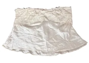 Free People Intimately Tube Top Small Cream Lace Peplum Polka Dot Silky Summer thumbnail 1