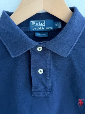 Navy Polo Ralph Lauren Cropped Polo thumbnail 2