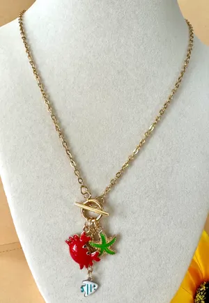 Stainless Steel Crab/Starfish Necklace (455)🦀 thumbnail 2