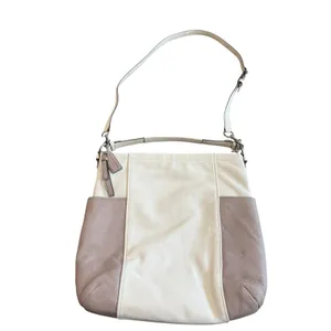 Coach Park Colorblock Leather Hobo Shoulder Bag Parchment Putty F31304 Silver thumbnail 2