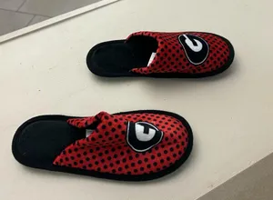 Georgia Red and Black Logo Slippers-no flaws! 8 thumbnail 1
