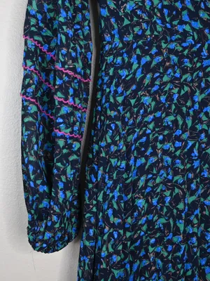 Anthropologie Skies Are Blue Women's XS V-Neck Long Sleeve Lined Midi Dress thumbnail 6