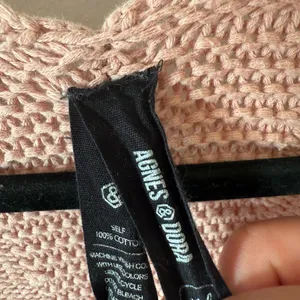 Agnes & Dora Peach Cable Knit Cardigan thumbnail 3