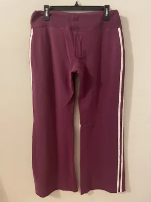 Victoria's Secret PINK Boyfriend Wide Leg Sweatpants w 86 Patch Size Large thumbnail 5