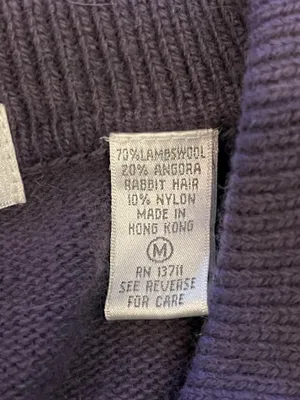Vintage Saks Fifth Avenue Knit Sweater Tunic Womens Medium Purple Long Sleeve thumbnail 7