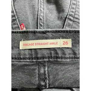 Levi's Women's Gray High Waisted Ribcage Straight Ankle Denim Jeans Pants Sz 26 thumbnail 5