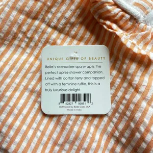 Bella ifiore peach seersucker spa wrap Pink thumbnail 6