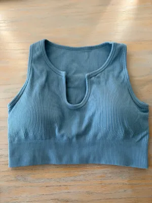 Blue Sports Bra thumbnail 2
