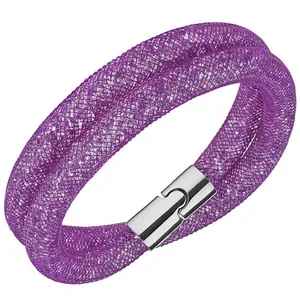 Swarovski Stardust Double Wrap Lamé Bracelet 40cm thumbnail 1