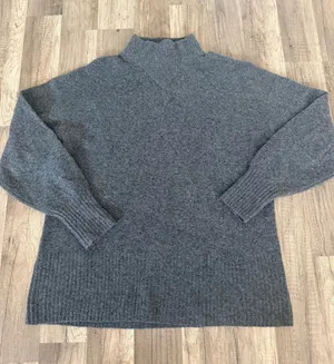 Everlane wool blend grey turtleneck sweater  thumbnail 1