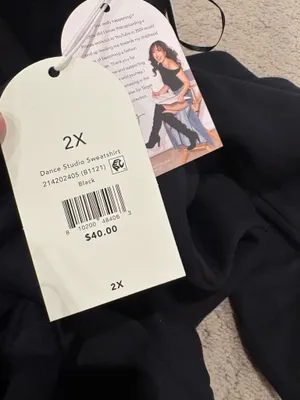Blogilates Dance Studio Sweatshirt Black Size 2X New thumbnail 9