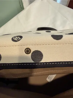 Dooney & Bourke Black and White Polka Dot Tote thumbnail 9