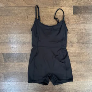 Pacsun PAC 1980 whisper black active speed walker onesie Pilates workout romper thumbnail 2