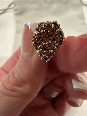 Kendra Scott Rose Gold Textured Druzy Studs thumbnail 4