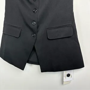 NWT Commense Button Down Tube Top Sz Medium Black thumbnail 8