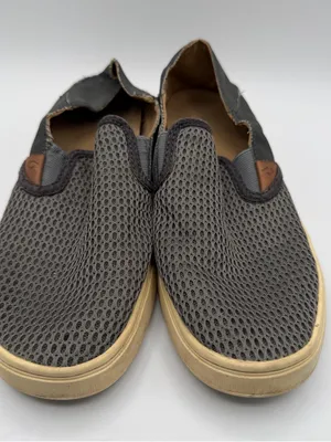 OluKai Pehuea Slip On Sneakers Women’s 7.5 Gray Mesh Drop In Heel Comfort thumbnail 2