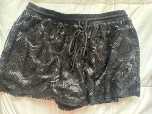 Sequin Shorts Size M thumbnail 1