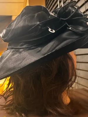 Vintage Classic Black Women's Dress Hat with Decorative Bow Accent GIOVANNIO thumbnail 1