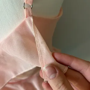 White Fox Baby Pink Ruffled Cami Tank Layered Boho Size Medium thumbnail 8