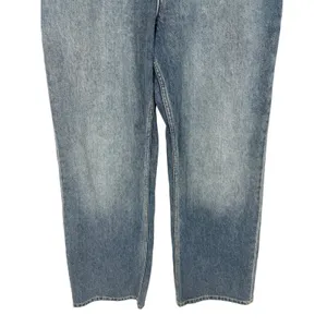 Free People Women's Tinsley Baggy High‎ Rise Jeans Hazey Blue Denim Size 31 Boho thumbnail 10