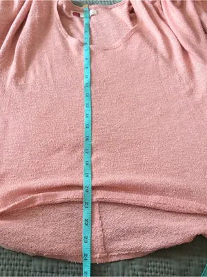 Free People Beach Peach Knit Dolman Sleeve Top Medium thumbnail 7