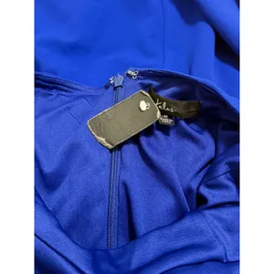 Lulus Head to Cocktail Hour Royal Blue Halter Neck Maxi Dress size M NWT thumbnail 5