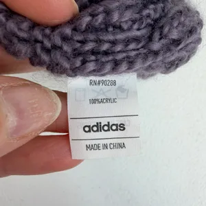 Adidas OSFM Beanie Hat Cable Knit Logo Patch Acrylic Purple‎ Gorpcore Outdoor thumbnail 7