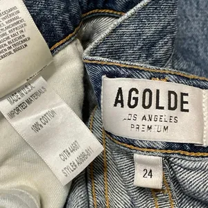AGOLDE Women's High Rise Medium Wash Relaxed Straight Leg Denim Jeans Pants 24 thumbnail 4