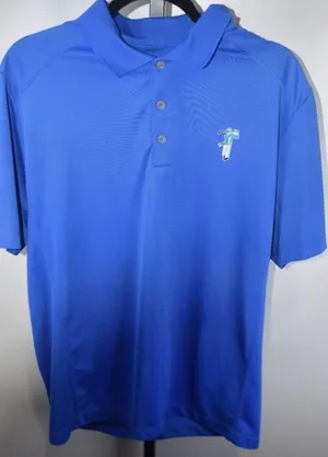 Nike Golf Tour Performance Blue Ombre Polo Shirt Size Large Short Sleeve thumbnail 1