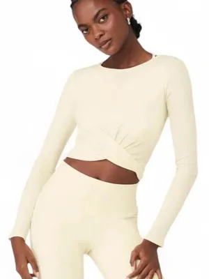 Alo Yoga Crossover Long Sleeve Shirt thumbnail 1