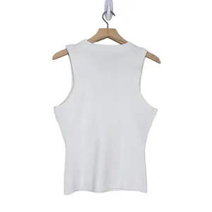 Pistola Womens L Nella Cashmere Blend Cutout Tank in White NEW thumbnail 3