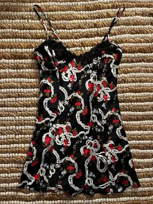 Vintage Victoria’s Secret Floral Satin Slip Dress Nightie thumbnail 1
