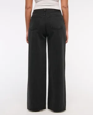 Abercrombie High-Rise Wide-Leg Jeans (Curve Love) thumbnail 2