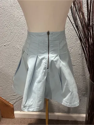 🌸AMERICAN EAGLE BLUE PLEATED MINI SKIRT SIZE 6🌸 thumbnail 5