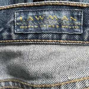Vintage LAWMAN Women’s High Rise 5 Button Fly Tapered Leg Denim Jean Size 8 EUC. thumbnail 3
